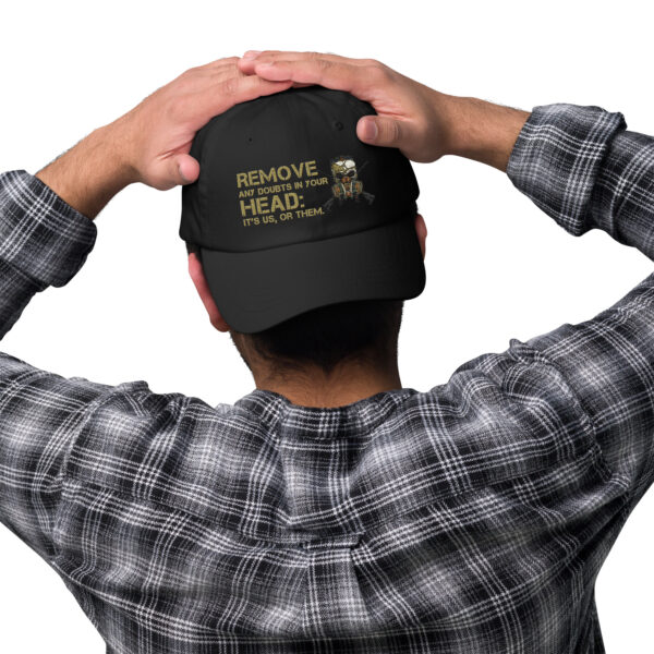 Tactical Gamer Dad Hat: 'It's Us or Them' - Image 3