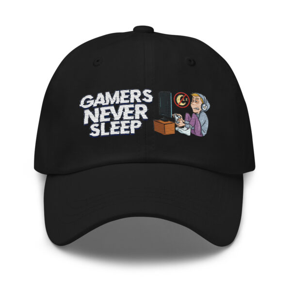 Game Day Essential: 'Gamers Never Sleep' Dad Hat