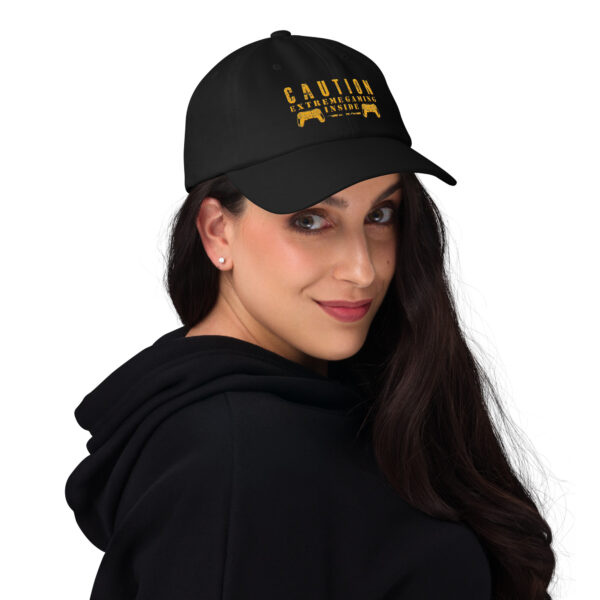 Top Off Your Gamer Look with the 'Caution: Extreme Gaming Inside' Dad Hat! - Image 4