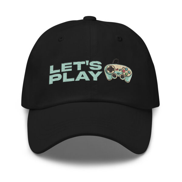 Play Your Way: 'Let's Play' Dad Hat for Gamers of All Stripes!