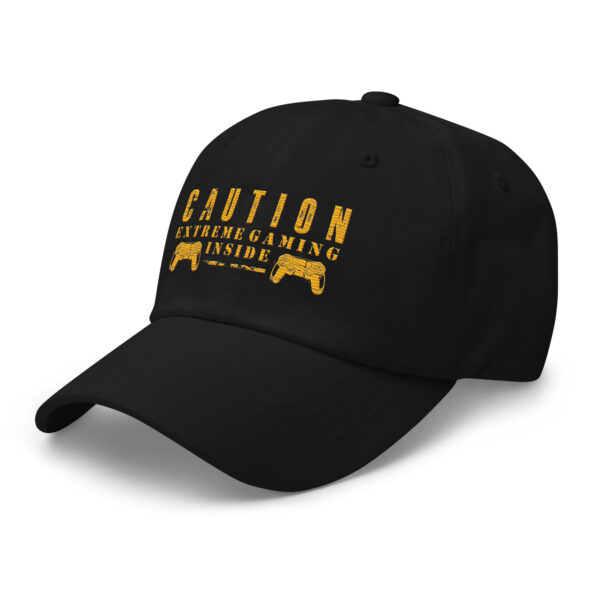 Top Off Your Gamer Look with the 'Caution: Extreme Gaming Inside' Dad Hat! - Image 15