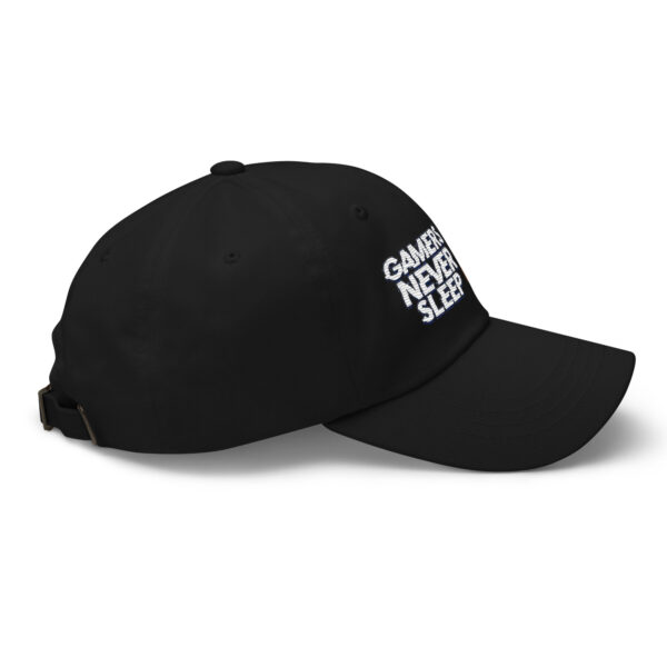 Game Day Essential: 'Gamers Never Sleep' Dad Hat - Image 26