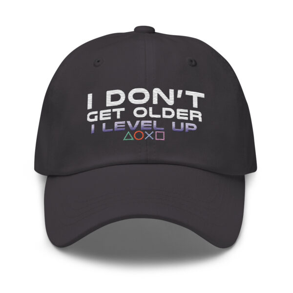 Age with Style: 'I Level Up' Dad Hat for Gamers - Image 29