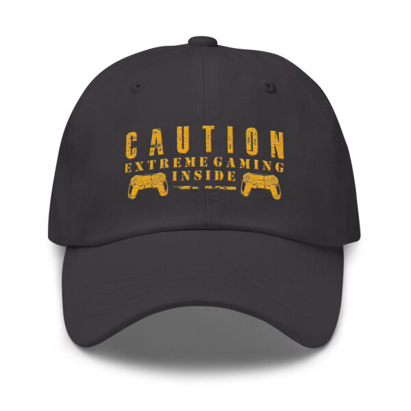 Top Off Your Gamer Look with the 'Caution: Extreme Gaming Inside' Dad Hat! - Image 25