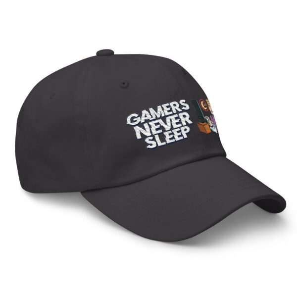 Game Day Essential: 'Gamers Never Sleep' Dad Hat - Image 35