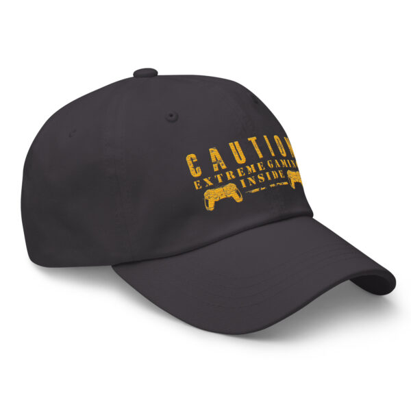 Top Off Your Gamer Look with the 'Caution: Extreme Gaming Inside' Dad Hat! - Image 26