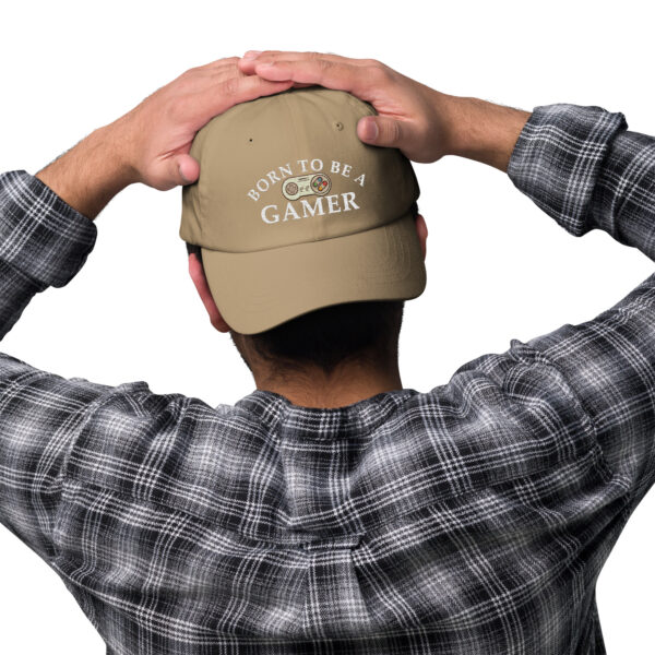 Game Day Essential: 'Born to Be a Gamer' Dad Hat - Image 3