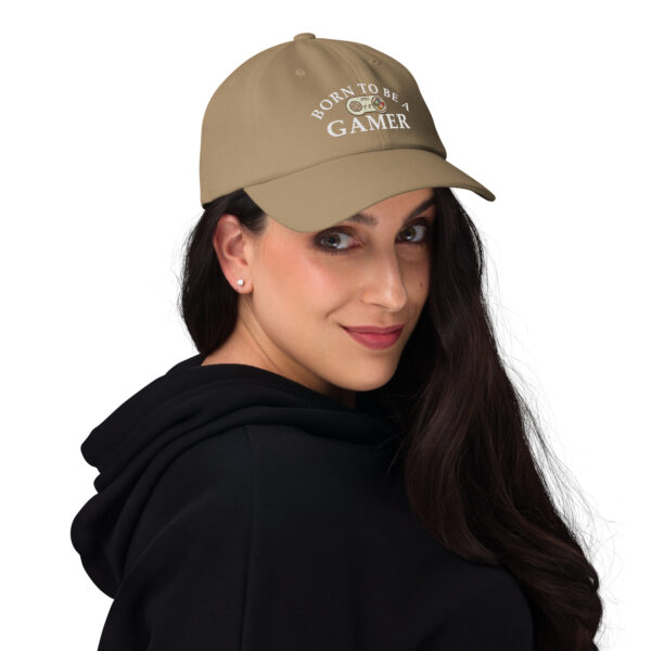 Game Day Essential: 'Born to Be a Gamer' Dad Hat - Image 4