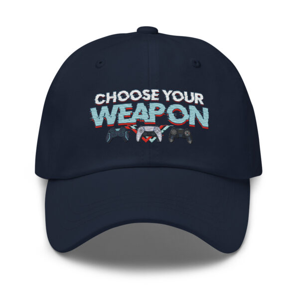 Strategic Headgear: 'Choose Your Weapon' Gamer Dad Hat - Image 23