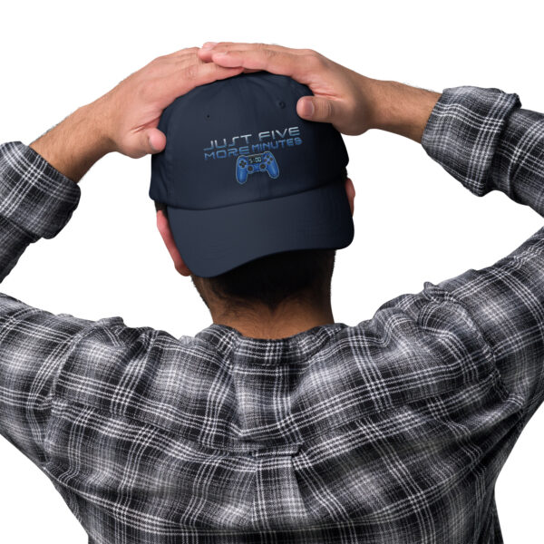 Timeless Gamer Style: 'Just Five More Minutes' Dad Hat - Image 3