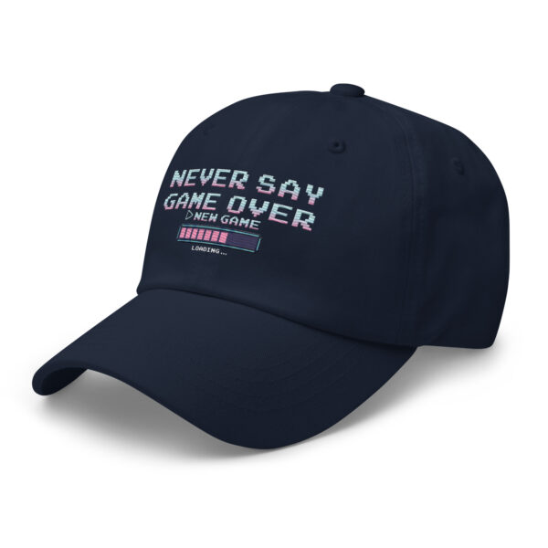 Game On: 'Never Say Game Over' Dad Hat for All-Day Play! - Image 29