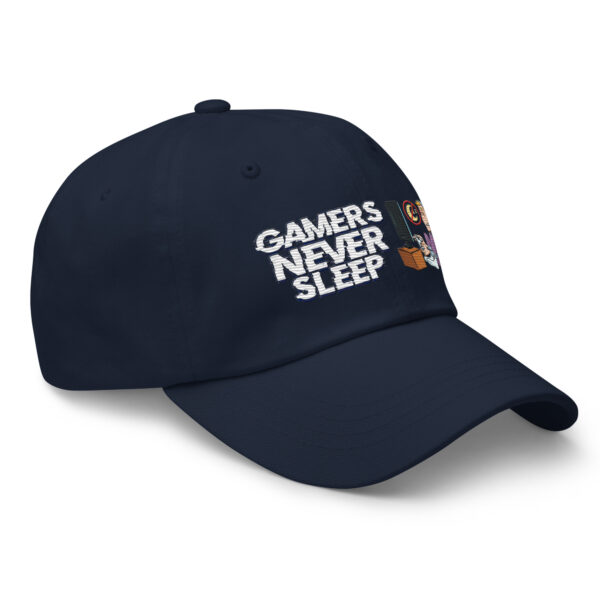 Game Day Essential: 'Gamers Never Sleep' Dad Hat - Image 29