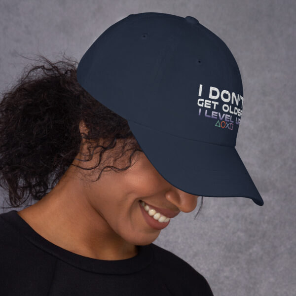 Age with Style: 'I Level Up' Dad Hat for Gamers - Image 11