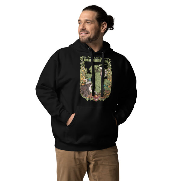 Pixelated Comfort Unisex Hoodie: Minecraft Imagination - Image 6