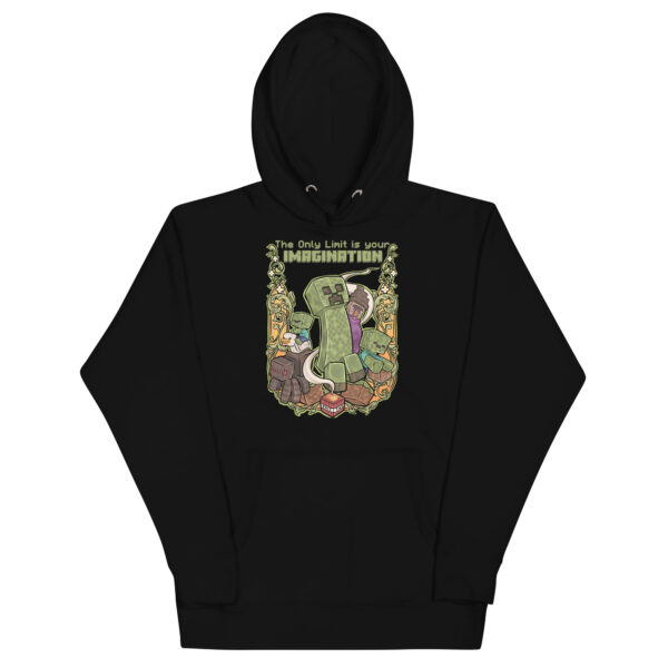 Pixelated Comfort Unisex Hoodie: Minecraft Imagination - Image 17