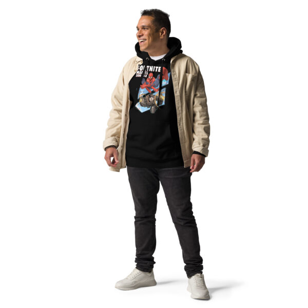 Crossover Champion Unisex Hoodie: Fortnite x Marvel Zero War - Image 6