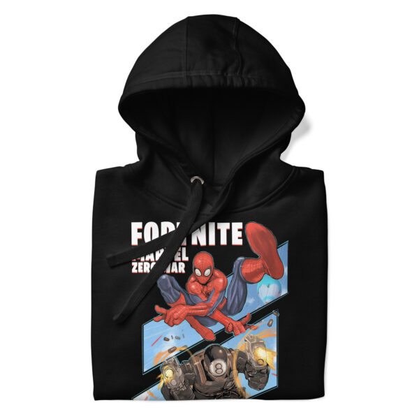 Crossover Champion Unisex Hoodie: Fortnite x Marvel Zero War - Image 10