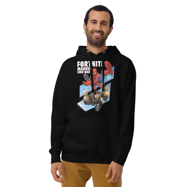 Crossover Champion Unisex Hoodie: Fortnite x Marvel Zero War - Image 11