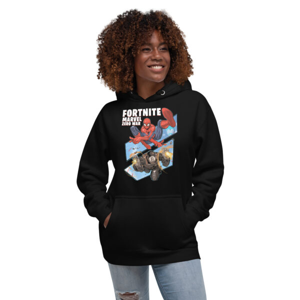 Crossover Champion Unisex Hoodie: Fortnite x Marvel Zero War - Image 13