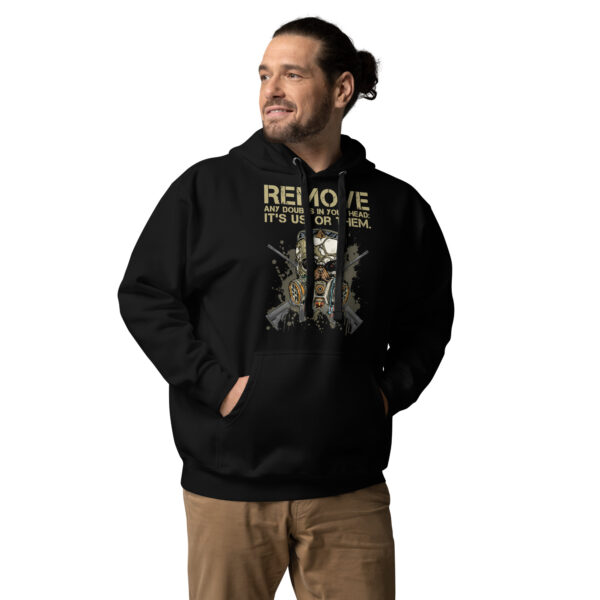 Definitive Gamer Unisex Hoodie: 'It's Us or Them' - Image 5