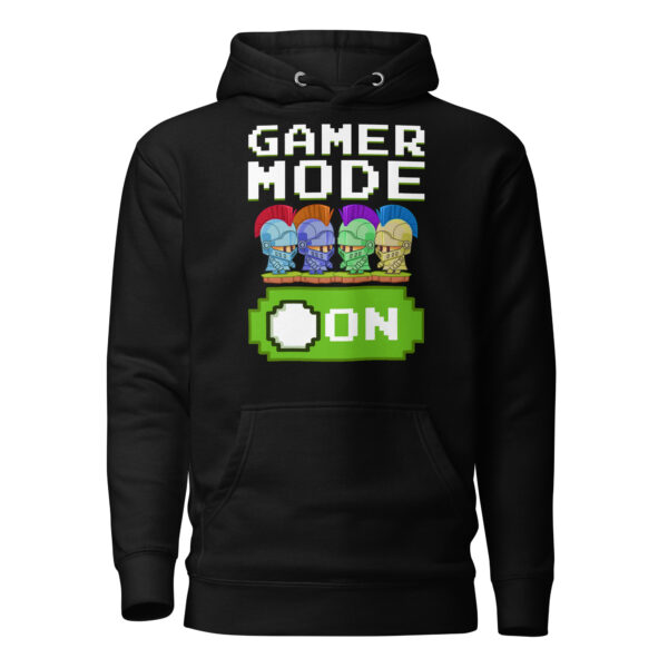 Stealth Mode: 'Gamer Mode On' Black Hoodie - Image 3