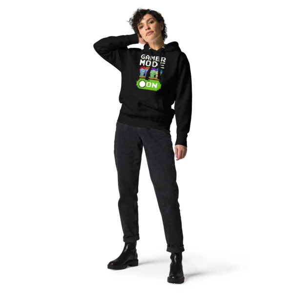 Stealth Mode: 'Gamer Mode On' Black Hoodie - Image 8