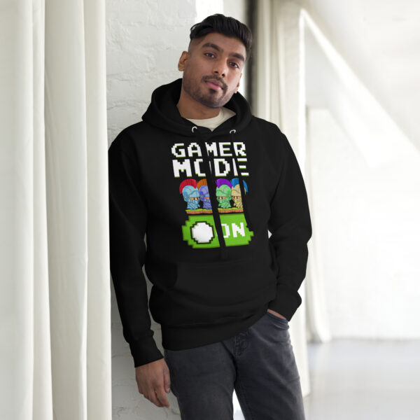 Stealth Mode: 'Gamer Mode On' Black Hoodie - Image 11