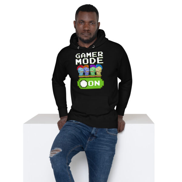 Stealth Mode: 'Gamer Mode On' Black Hoodie - Image 17