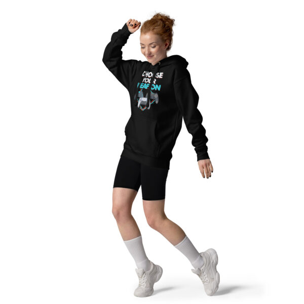 Strategic Comfort: 'Choose Your Weapon' Unisex Gamer Hoodie - Image 6