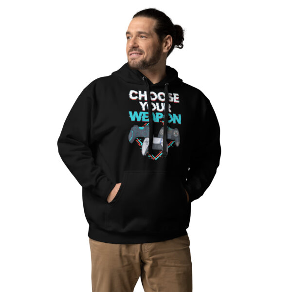 Strategic Comfort: 'Choose Your Weapon' Unisex Gamer Hoodie - Image 8