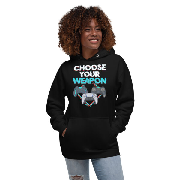 Strategic Comfort: 'Choose Your Weapon' Unisex Gamer Hoodie - Image 11