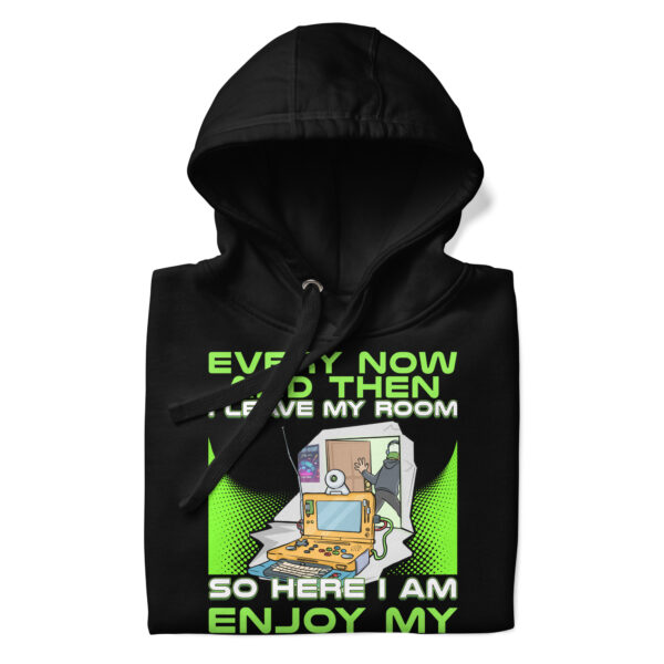 Socially Selective Gamer's Choice: 'Enjoy My Presence' Unisex Hoodie - Image 3