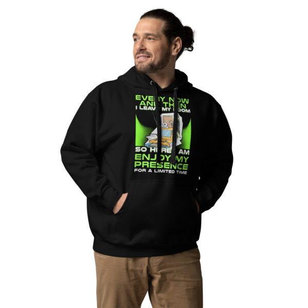 Socially Selective Gamer's Choice: 'Enjoy My Presence' Unisex Hoodie - Image 6