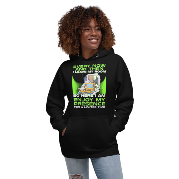 Socially Selective Gamer's Choice: 'Enjoy My Presence' Unisex Hoodie - Image 14