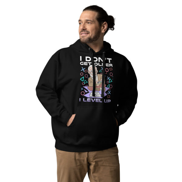 Age Like a Pro Gamer: The 'I Level Up' Unisex Hoodie - Image 7