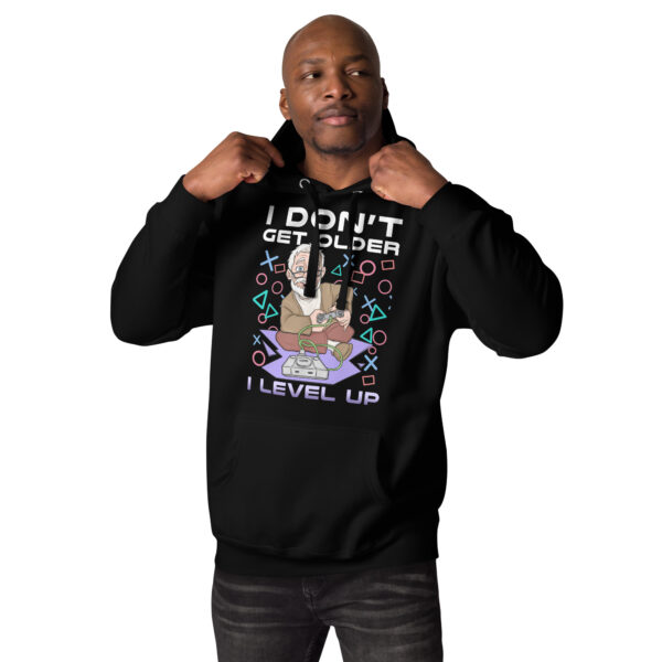 Age Like a Pro Gamer: The 'I Level Up' Unisex Hoodie - Image 10