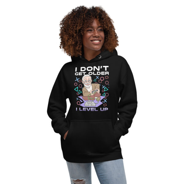 Age Like a Pro Gamer: The 'I Level Up' Unisex Hoodie - Image 11