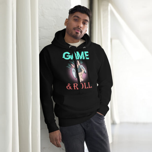 Get Your Game On with the 'Game & Roll' Unisex Hoodie - Comfort Meets Cool! - Image 3