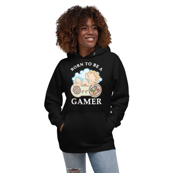 Game from the Start: 'Born to Be a Gamer' Unisex Hoodie!" - Image 13