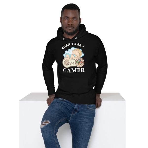 Game from the Start: 'Born to Be a Gamer' Unisex Hoodie!" - Image 14