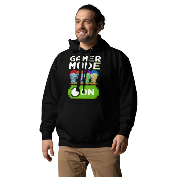 Stealth Mode: 'Gamer Mode On' Black Hoodie - Image 6