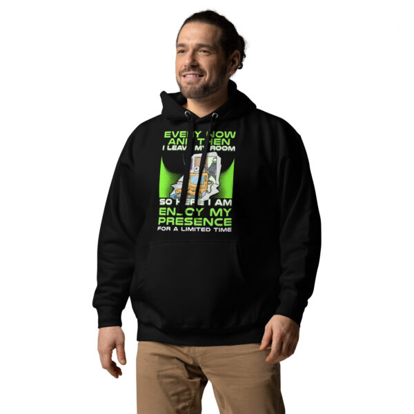 Socially Selective Gamer's Choice: 'Enjoy My Presence' Unisex Hoodie - Image 5