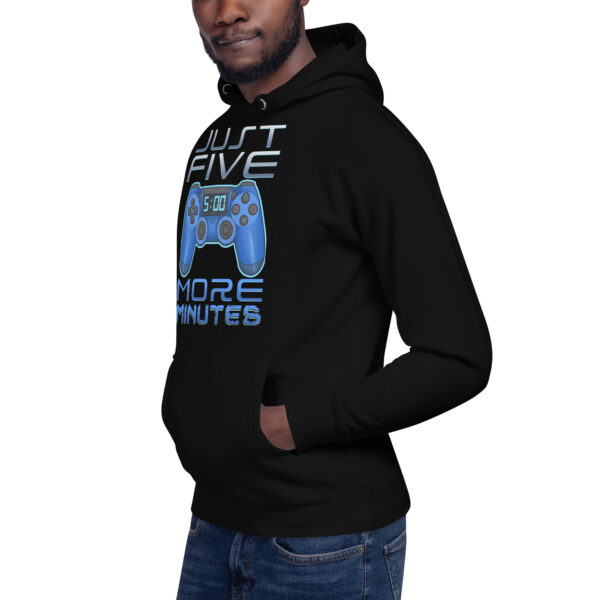 Cozy Gaming Comfort: 'Just Five More Minutes' Unisex Hoodie - Image 23