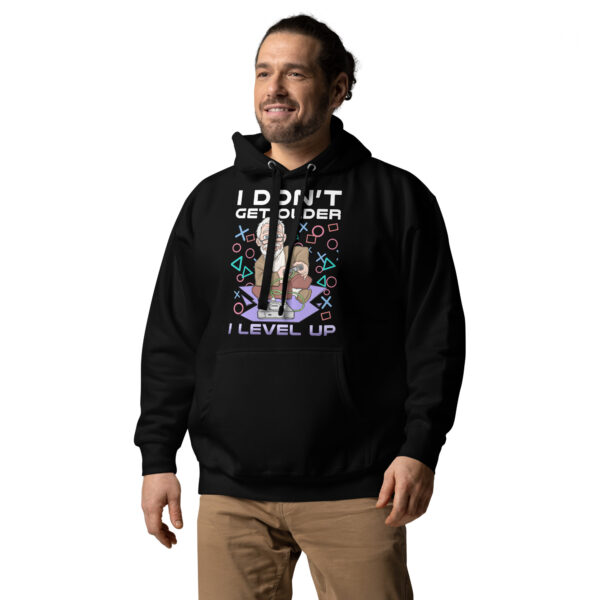 Age Like a Pro Gamer: The 'I Level Up' Unisex Hoodie - Image 9