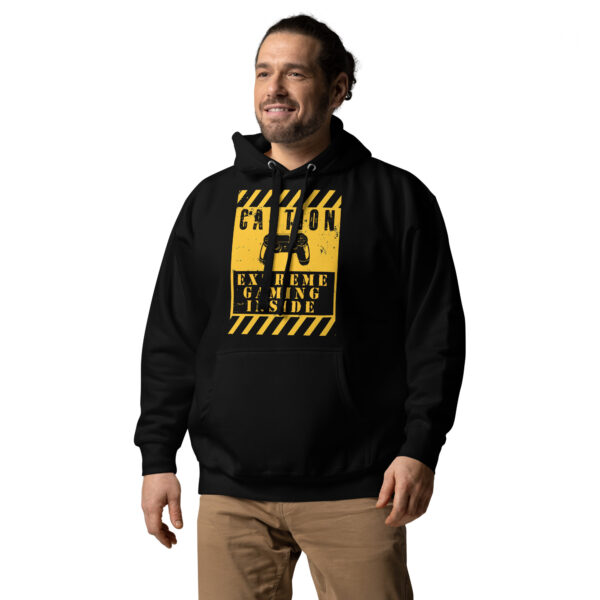 Wrap Up in Gamer Style with the 'Caution: Extreme Gaming Inside' Hoodie! - Image 9