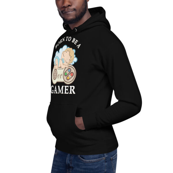 Game from the Start: 'Born to Be a Gamer' Unisex Hoodie!" - Image 23