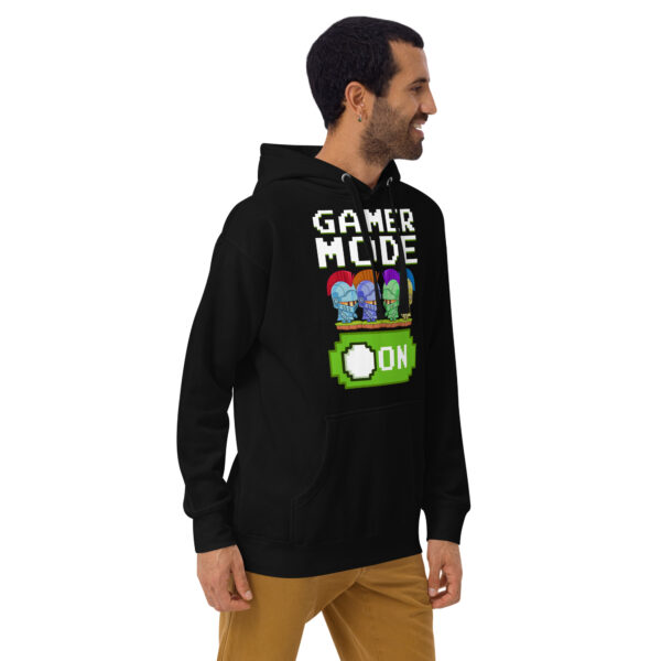 Stealth Mode: 'Gamer Mode On' Black Hoodie - Image 24