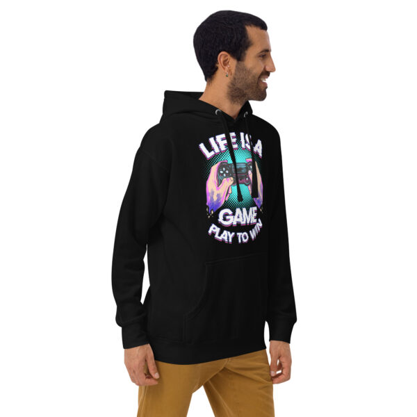 Winning Comfort: Exclusive 'Life Is A Game' Unisex Hoodie - Image 19