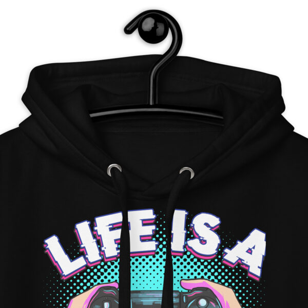 Winning Comfort: Exclusive 'Life Is A Game' Unisex Hoodie - Image 16