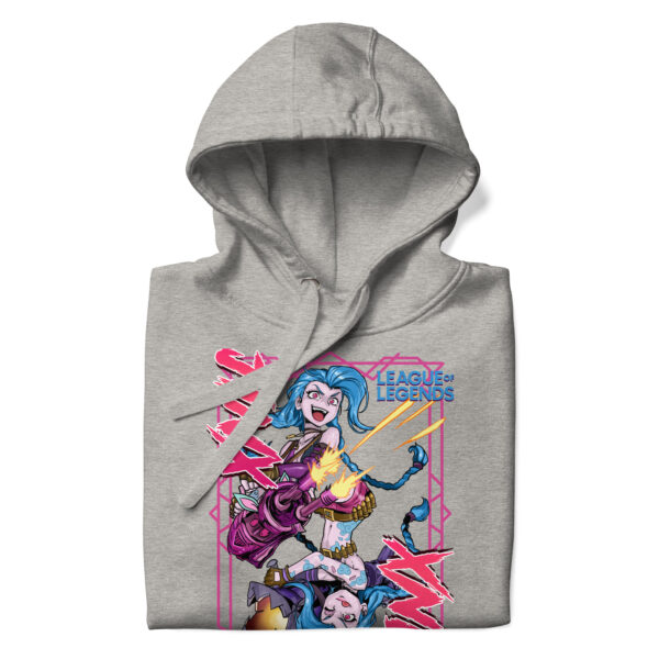 Havoc Herald Unisex Hoodie: League of Legends Jinx - Image 35